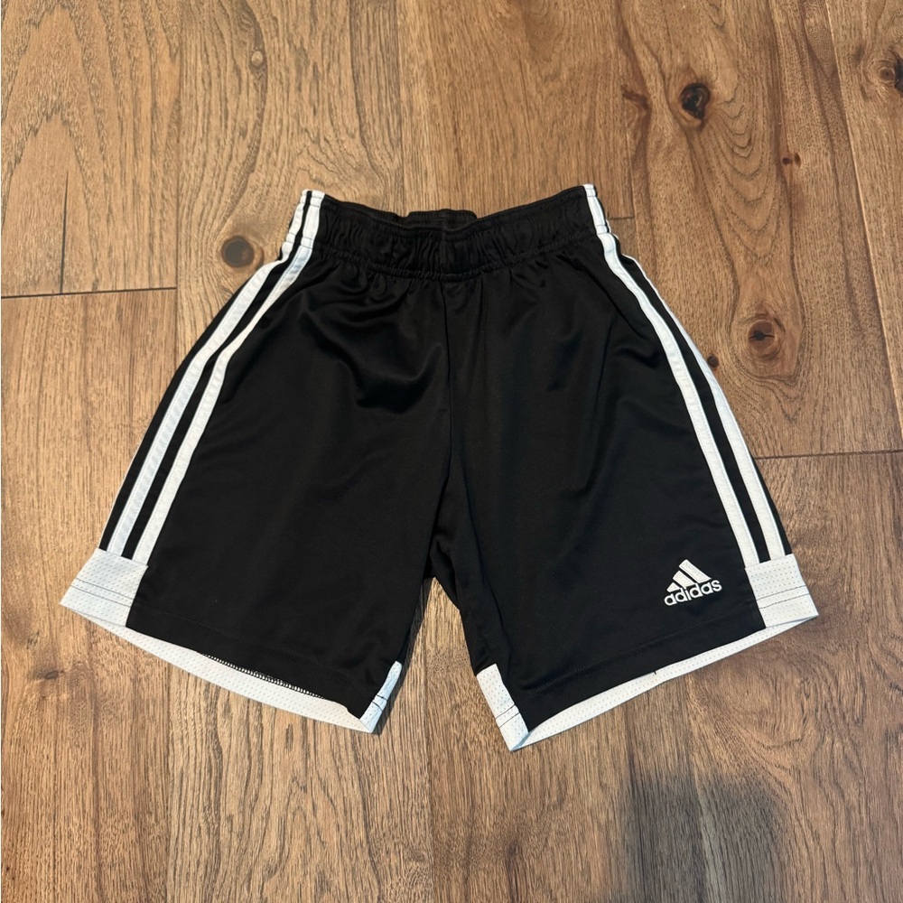 adidas Kids Black and White Shorts
